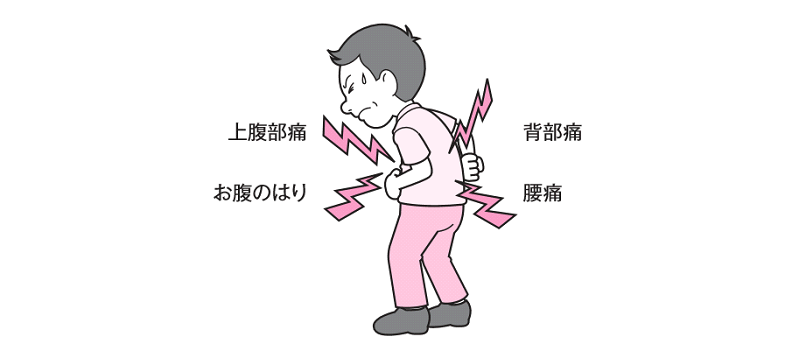 慢性膵炎の症状は以下の通りです