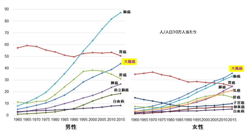 大腸がんは、定期的に検査を受けて早期発見・早期治療ができれば95％が治る病気です